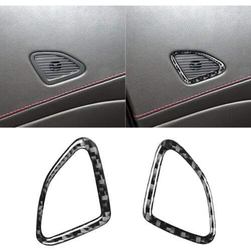 Carbon Fiber Car Window Lift Switch Button Trim for Chevrolet Corvette C7 2014-2019 Car Interior Button Trims Cover