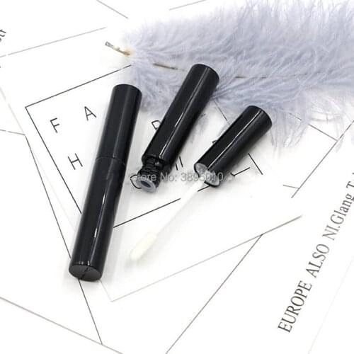 3ml Empty Plastic Lip Gloss Tube, Clear DIY Cosmetic Liquid Lipstick Refillable Bottle, Graceful Lip Beauty Tool F630