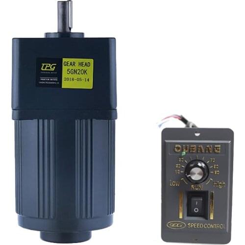 5IK40RGN-C 40W AC220V AC gear reducer motor, adjustable speed, reversible, high torque + speed controller