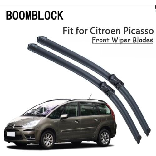 BOOMBLOCK 2PCS High Quality Front Windshield Wiper Blades For Citroen C4 C3 Picasso MK1 MK2 Accessories