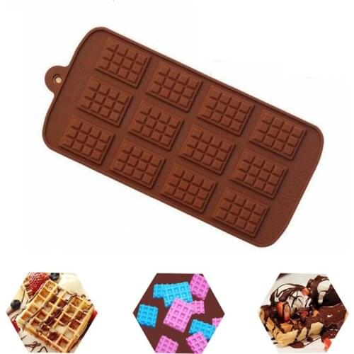 Silicone Mini Chocolate Block Bar Mould Mold Ice Tray Cake Decorating Baking Cake Jelly Candy Tool DIY Molds Kitchen Tool