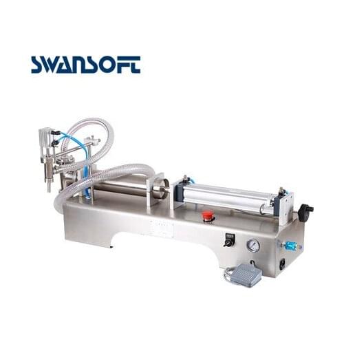 SWANSOFT Pneumatic Piston Liquid Filler Shampoo Gel Water Wine Milk Juice Vinegar Coffee Oil Drink Detergent Filling Machine