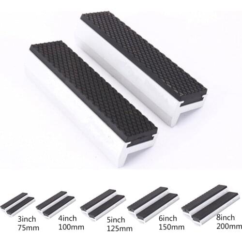 2pcs Universal Vise Jaws Pads Magnetic Bench Vise Jaw Protective Cover Protect Cover For Any Metal Vice
