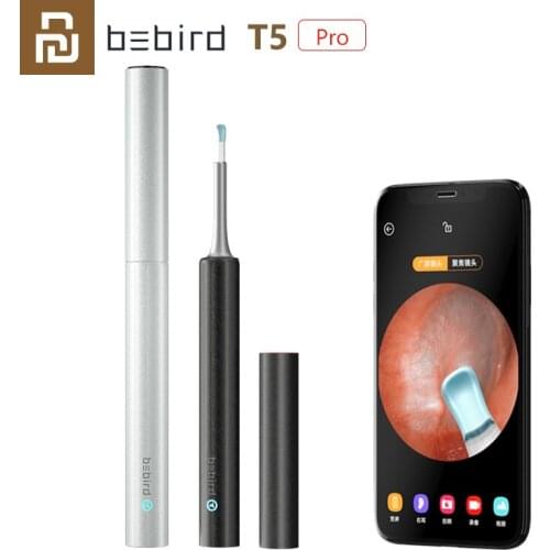 Youpin Bebird T5 Pro Smart Visual Ear Stick 300W Pixels High Precision Endoscope IP67 Rechargeable Children Ear Picker Tool Set