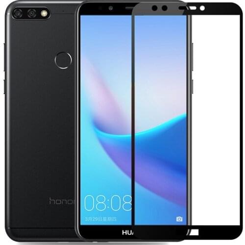 2.5D full Tempered Glass for Huawei Huawei Honor 7C Pro Screen Protector Protective Russian Version 5.99 inch