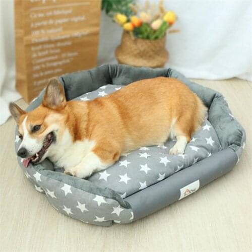 Winter Warm Dog Bed Soft Waterproof Mats for Small Medium and Large Cats Simple Autumn Pet House Washable Puppy Cushion Kennel