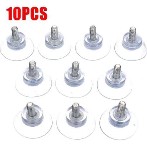 10Pcs Rubber Strong Suction Cup With M6 Screw Replacements for Glass Table Tops W/M6 Screw Toilet Plungers