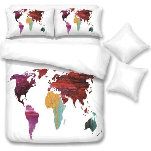 Home Textiles 2/3PCS 3D Design Digital Printing Bedding Set Duvet Cover Bed Sheet Pillowcase Bedclothes Boy Gift Wash painting
