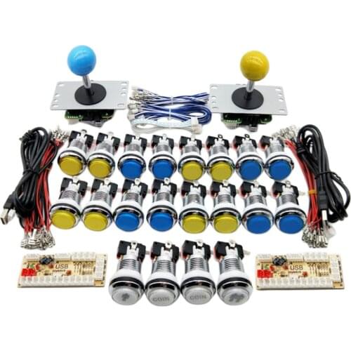 2 Players Arcade Game Buttons and Joystick Controller DIY Part Zero Delay