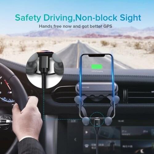 Car Vent Clip Gravity Mobile Phone Holder GPS Holder Non-magnetic Mobile Phone Holder for IPhone Xiaomi Huawei