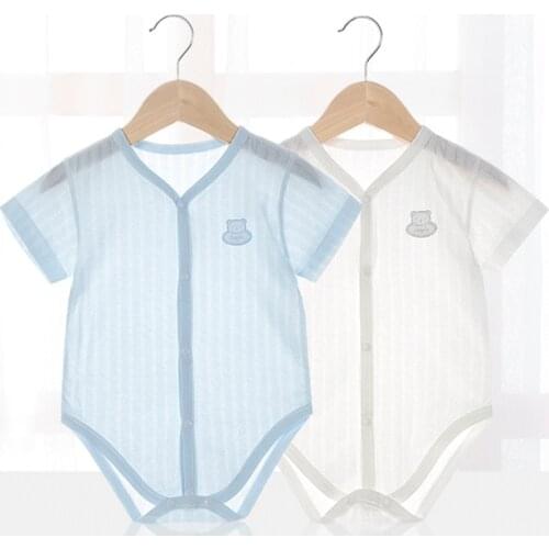 Bodysuit for Newborns Baby Clothes Sleepwear Summer Thin Baby Romper Overalls Jumpsuits Baby Romper Infants SolidClimb