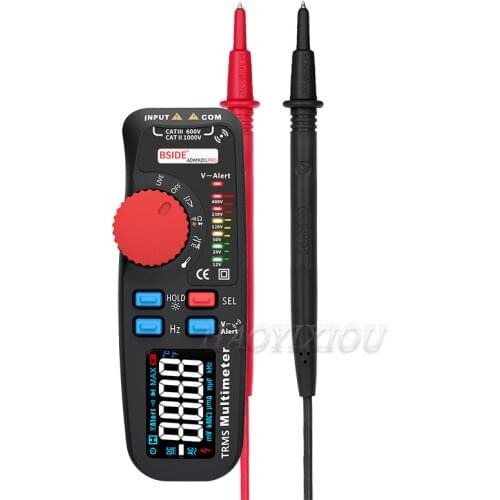 ADM92CL PRO Mini TRMS Digital Multimeter AC/DC Voltage Current Resistance Diode Capacitance Frequency Meter 6000 Counts