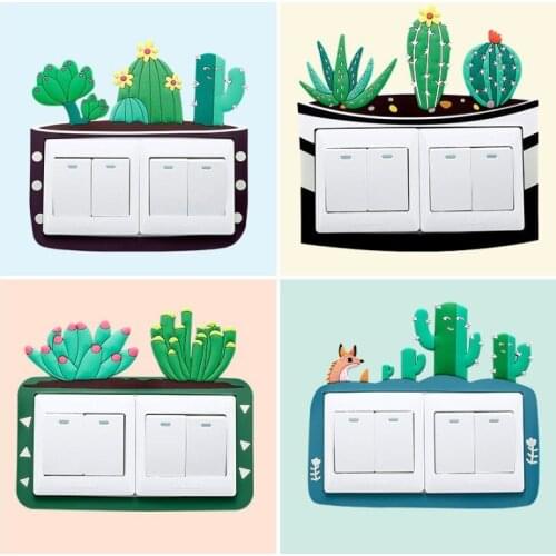 Decor for room frame outlet wall light cover pared switchs funda apagadores y contactos de sticker on socket plug protector ligh