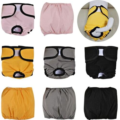 Pet Dog Physiological Pants For Small Big Dog Puppy Washable Durable Doggie Diapers Underwear Short Diaper Pet Underwear XS-XL