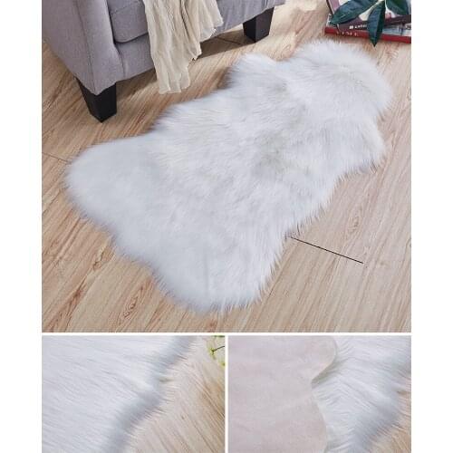 Ins EXTRA FLUFFY wool carpet room bay window mat window decoration rug Soft and comfortable dressing table plush carpet