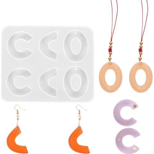 Earrings Making Silicone Resin Epoxy Mold DIY Craft Handmade Mould Jewelry Necklace Pendant Making Tools
