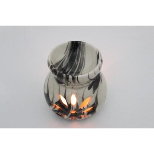 China Jewelry Handmade Marbled Pattern Tile Ceramic Censer candle and candlestick свеча и подсвечник vela y candelero