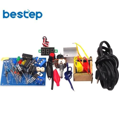 DIY Kit LM317 Adjustable Voltage Regulator 220V to 1.25V-12.5V Step-down Power Supply Module PCB Board Electronic kits