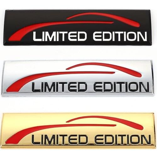 3D Metal Car Sticker Chrome Limited Edition Emblem Badge Decal for BMW Audi Honda Opel Lada Toyota Chevrolet Hyundai Ford Yamaha