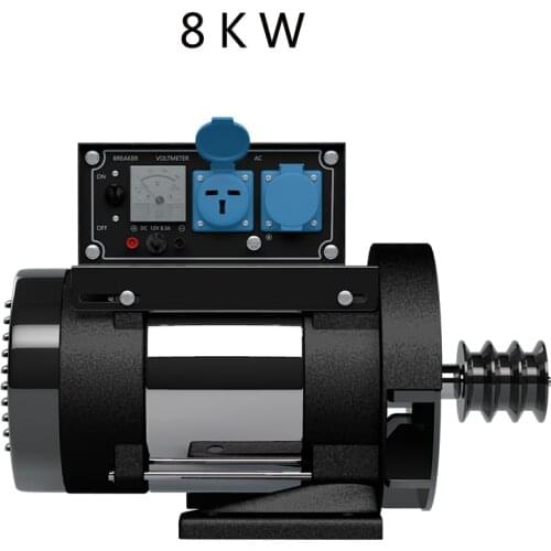 Small Diesel Generator Set 8 KW Single Phase 220V Gasoline Single Copper Household Air Conditioning Refrigerator Cn(origin)