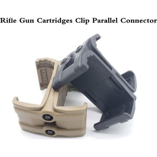Nylon Clip AR15 Rifle Gun Dual Magazine Coupler Link Magazine Speed Loader Airsoft Parallel Connector M4 MAG595 Accessory