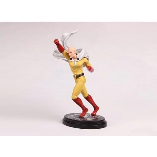 New Saitama Cloak Battle Hit Comic Anime One Punch Man 23cm Handsome Figure Figurine Toys