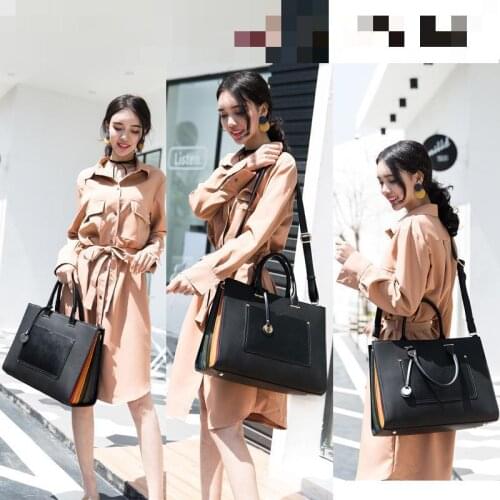New Style Document Notebook Totes Laptop Shoulder Messenger Bag Multifunctional Business & Leisure Bags Black