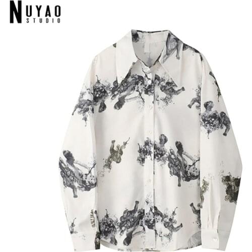 Nuyao buy funny Printed Blouses