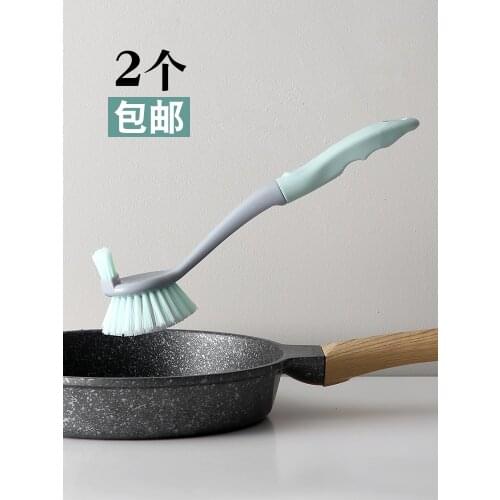 Brush pot artifact household dishwashing shabu-shabu cooker long handle decontamination washing pot stove cleaning kitchen