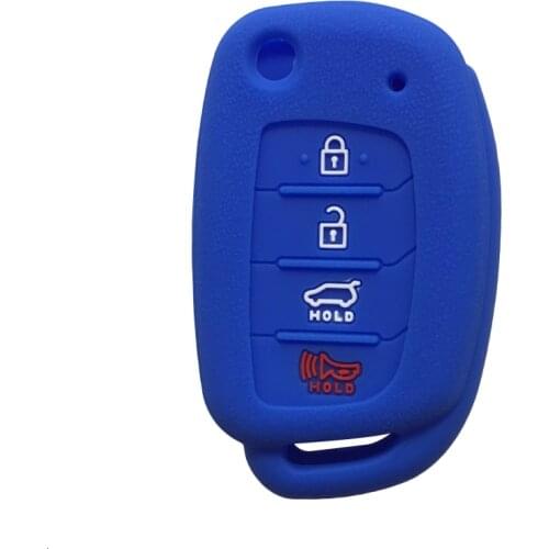 Silica Gel Car Key Cover Case For Hyundai Mistra HB20 Santa Fe IX35 IX45 Accent I40 Remote Key Case Cob Car Styling Keyless Skin