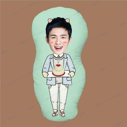 The best of us Liu Haoran Humanoid Pillow Real Photos Waiting Surrounding Shaped Pillow Cartoon Doll Waist Cushion Home Decor
