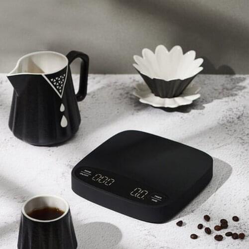 Smart Electronic LED Digital Coffee Scale with Timer for Espresso Pour Over Hand Drip Brew Coffee Automatic Timing Barista Tools