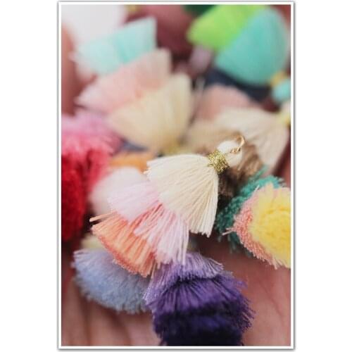Dailylike Cake Skirt Cotton Thread Tassels Three Tier Pagoda Tassels Trim DIY For Sewing Curtains Accessories DIY Home Wedding