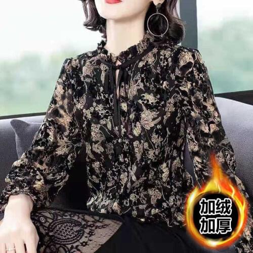 Women Blouse Chiffon Shirt Womens Long Sleeve Autumn Winter Top Loose Ladies Blusas Ropa De Mujer