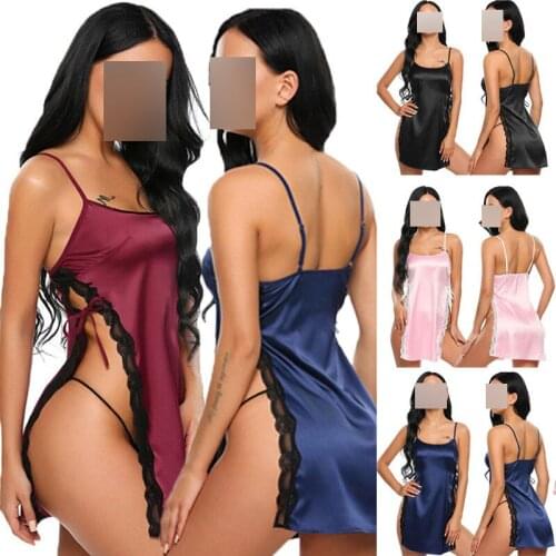 Women Lingerie Babydolls Hot Sexy Silk Lace Robe Sleepwear Fashion Nightdress Nightgown Nightwear Sleepwear Clothing