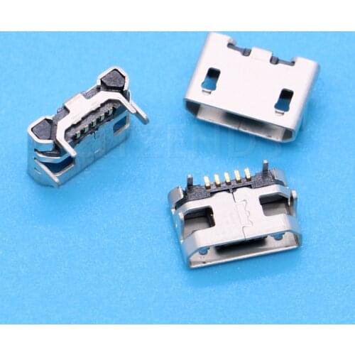10pcs/lot Micro USB 5pin Jack Female Socket Connector OX Horn Type for Tail Charging Mobile Phone Sale at a Loss Russia