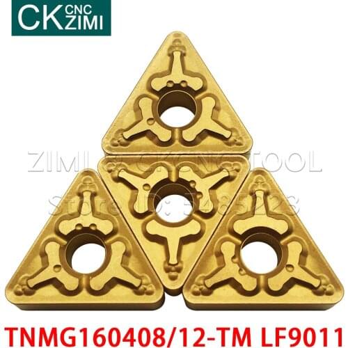 10PCS TNMG160408-TM LF90110 TNMG160412-TM LF9011 Carbide Turning Inserts CNC Lathe tools wood turning tools blade TNMG for steel