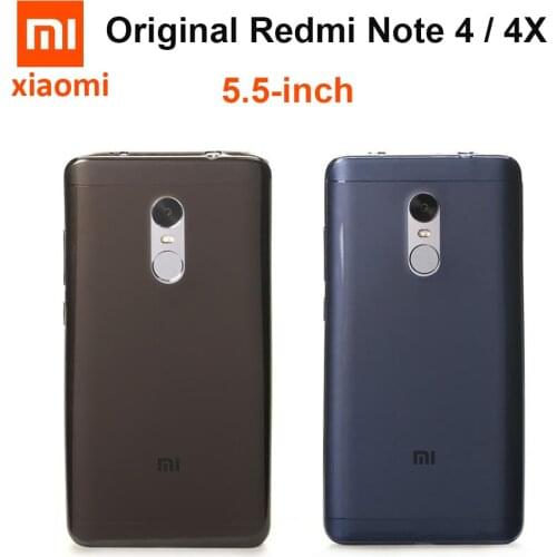 100% Original Xiaomi Redmi Note 4X Cases TPU Phone Back Cover hongmi note 4x Note4 x 4 Global soft Case full Cover 5.5"