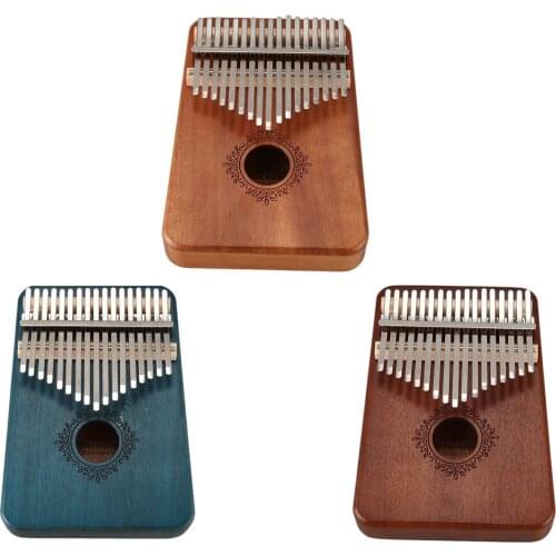 17 Keys Kalimba Piano Mahogany Musical Instrument