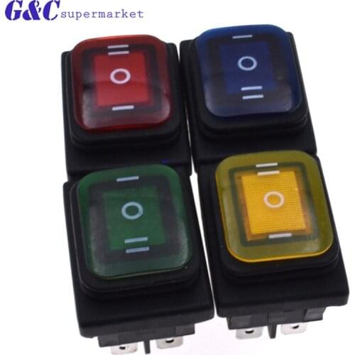 4PCS New 4 Pin 12V LED Car Boat LED Light Rocker Toggle Switch Latching Waterproof On-Off Rocker Lock Switch diy electronics