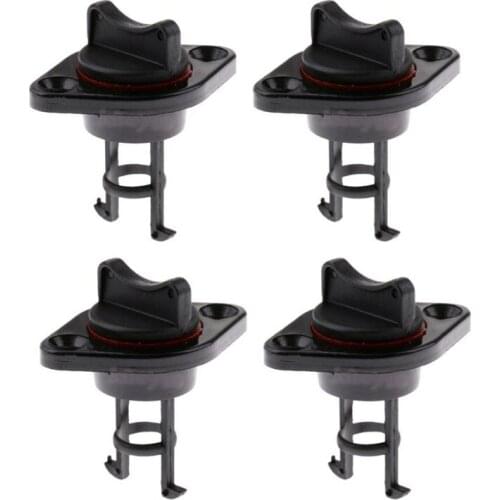 4 Pcs Black Nylon Drain Plug for Boat Fits Diameter Hole Marine Fitting