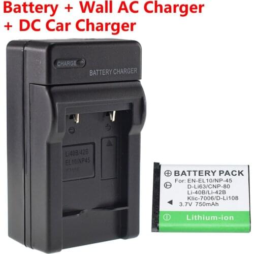 Battery + Charger Kit For Fuji Fujifilm Instax Mini 90 Neo Classic Instant