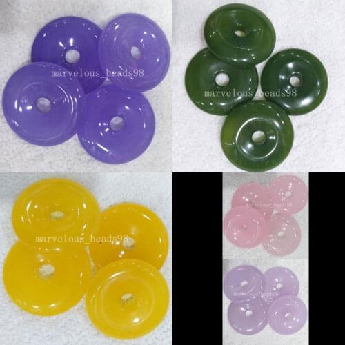 Free shipping 30mm Fashion Jewelry Multicolor Jad Round BucklePendant Bead WB508