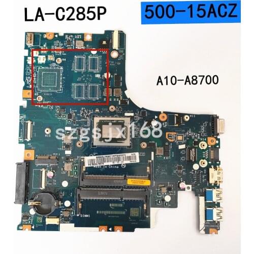 For lenovo 500-15acz motherboard LA-C285P A10-8700P cpu tested good free shipping