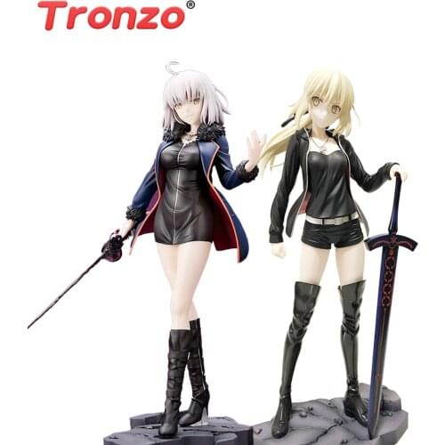 Tronzo Fate Grand Order Jeanne D'Arc Alter Saber Arturia Pendragon PVC Action Figure Model Anime FGO Saber Jeanne Figurine Toys