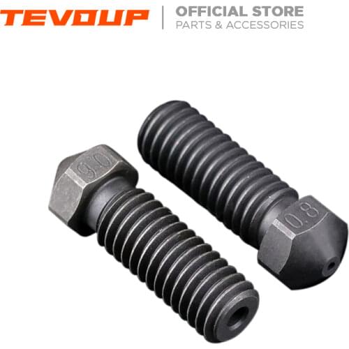 Homers/TEVO impresora 3D de alta temperatura, boquillas Volcano en T de acero endurecido, filamento de fibra de carbono PEI PEEK