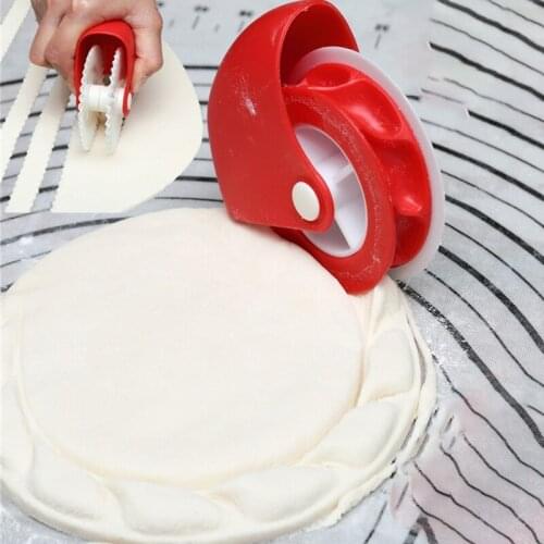 Baking Tools Pastry Cutting Wheel Curling Wheel Manual Dough Cutter Roller Cutter Dough Cutter