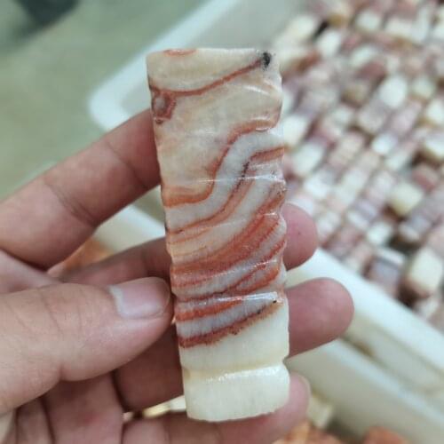 7-8cm 5pcs Natural Quartz Stone Meat Stones Pork Belly Bacon Stone Collection Gift