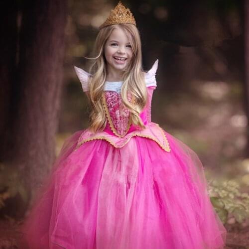 New Halloween Dress Girls Costume Fancy Party Princess Cosplay Baby Dresses Childrens Christmas Birthday Sets Clothes