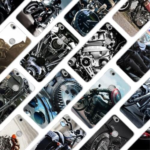 MLLSE Classic Motorcycle Fashion Hard Case Cover for Huawei NOVA 3 3i 4 Honor V20 8X 8A 7A Pro 7X 7C 7S 8 9 10 Lite Play Cover